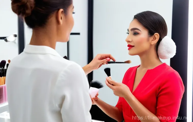 메이크업아티스트 일상 브이로그 - **Prompt: "A beautiful female model in her mid-20s, with a gentle, confident expression, showcases t... 메이크업아티스트 일상 브이로그 - **Prompt: "A beautiful female model in her mid-20s, with a gentle, confident expression, showcases t...