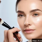Home 23 메이크업아티스트 자격증 최신 트렌드 - A professional makeup artist gently applying a hydrating primer enriched with hyaluronic acid on a m...